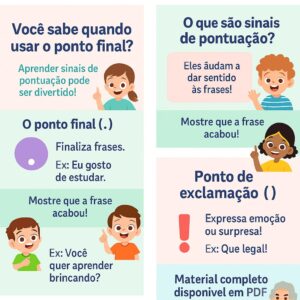 Atividades com Sinais de Pontuação – Educação Fundamental (1º ao 3º ano)