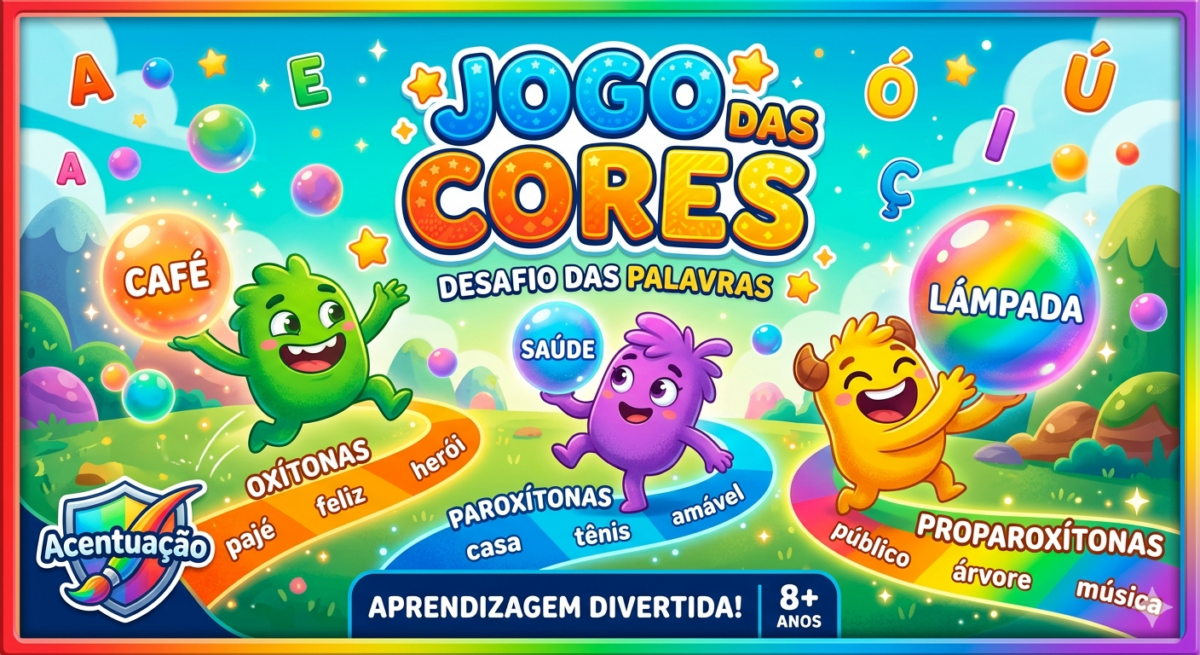 Jogo das Cores- oxítonas, paroxítonas e proparoxítonas