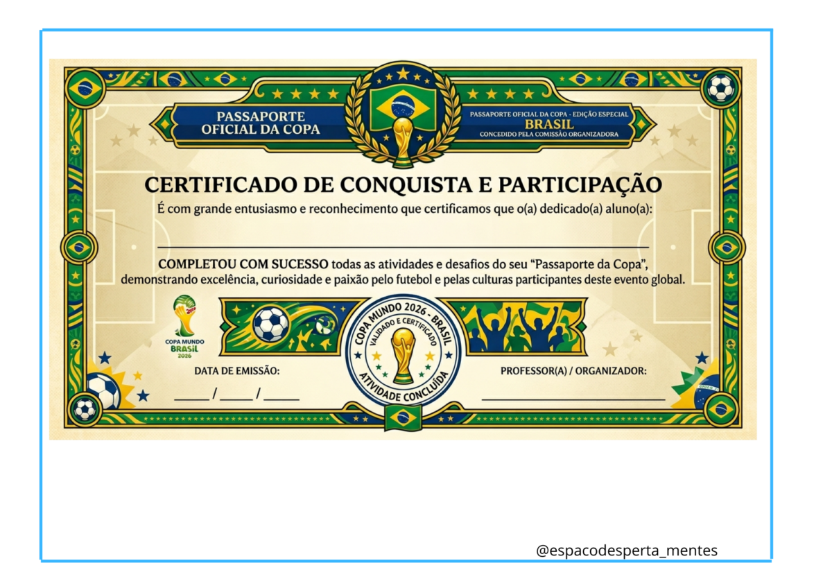 Atividade- Passaporte da copa 2026 - Imagem 4